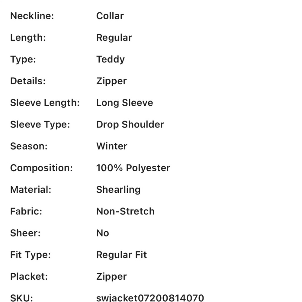 Drawstring Hem Teddy Jacket - Picture 6 of 7